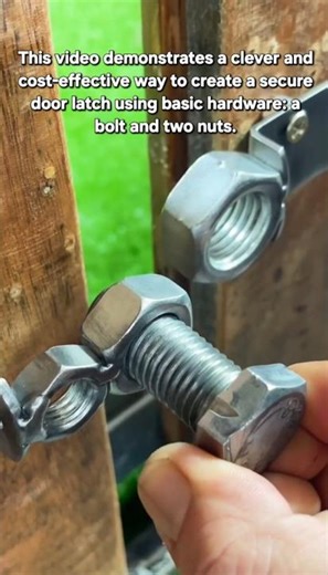 Genius DIY Door Lock Hack using a Bolt and Nut | Simple Home Security Idea
