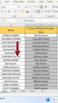 MS Excel Tutorials | Convert Text in Uppercase, Lowercase and Proper Way in MS Excel | Tips & Trick
