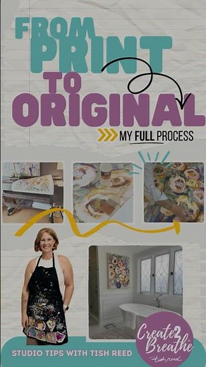 Transforming a Canvas Print into a One-of-a-Kind Art Piece | Tish Reed