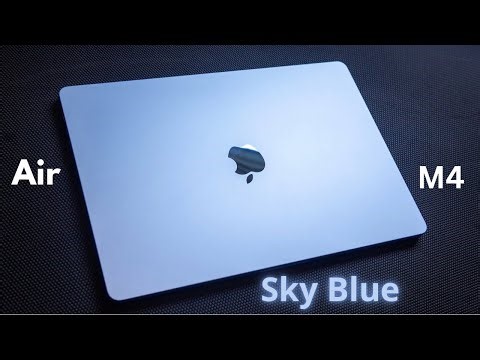 Unboxing Sky 🌌 Blue MacBook Air M4 ॥ My New MacBook 2025