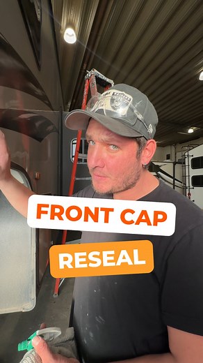 This is how to reseal your front cap the RIGHT WAY ✅ #rvmaintenance #rvrepairs #rvtips #rvtipsandtricks #rv #camping #camper #rvliving #traveltrailer #rvlife #vanlife #campervan #motorhome #trailer #rvs #rver #rving #rvcamping #campinghacks #campervan | No Bull RV Sales Inc.