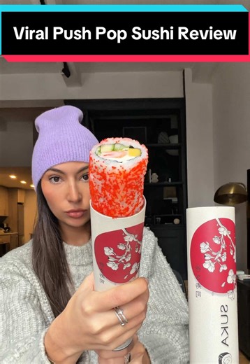 FINALLY. Here is my honest review of the viral push pop sushi in New York City. Suka sushi 🍣 #pushpopsushi #sukasushi #viralfood #nycsushi #nycfoodie