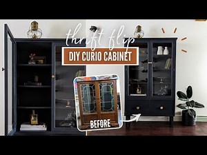 i thrift flipped my dream curio cabinet 😍| DIY Danie