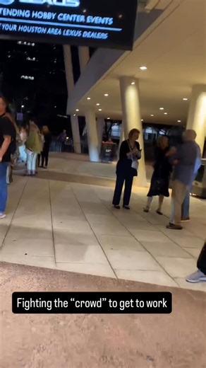 John Sandoval on Instagram: "When you must “fight” your way through a crowd to get to work. This video just shows a light crowd. But sometimes it can be hell just getting in or out of work when doing live shows. Key to being VF a successful stagehand, SHOW UP EARLY Need curated gear for stagehands picked by industry professionals? @backstageshoppe has what you need (also link in bio) #crewlife #stagehandlife #eventproduction #backstagepass #productionlife #workfromanywhere #liveevents #houstonev