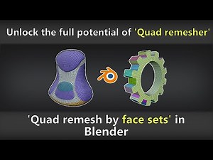 🚀 Unlock the Full Power of Quad Remesher! 🌟 | How to remesh by face sets / polygroups in Blender 4.0