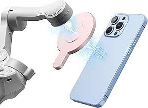 Magnetic Phone Clamp for DJI, Adapter Mount for Gimbal Stabilizer Osmo Mobile 8P 8 7 7P SE 6 5 4, for DJI OM Quick Release Mount Accessories Fit for Magsafe iPhone Android Smartphone