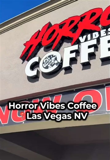Had to find something spooky related while in Vegas 🎃 This coffee shop was the coolest! The pistachio iced latte was 🔥🔥🔥@Horror Vibes Coffee #vegas #coffee #horror