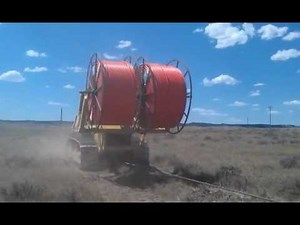 TerraSpan Utility Plow Train - Fiber Duct Plowing - Eastern Wyoming : Komatsu Cable Plow
