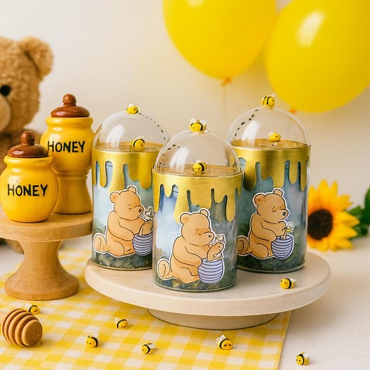 Winnie the Pooh Honey Pot Favors: Honey Pringles Cans for Pooh Birthday or Baby Shower, Bee Party Treats - Etsy