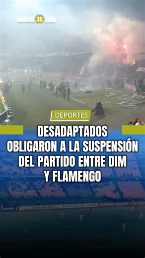 Troublemakers forced the suspension of the match between DIM and Flamengo