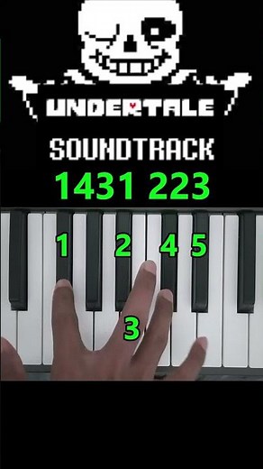 How to Play Undertale His Theme Easy Piano Tutorial #shorts #piano #tutorial