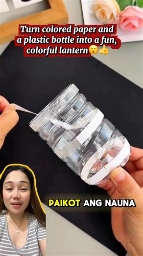 628K views · 5.3K reactions | Craft a vibrant lantern from colored paper and a recycled plastic bottle #fblifestyle #recycle #crafts #tips | Jessel Bayabian | Facebook