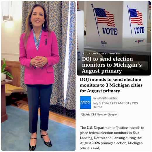 She was sent to Arizona to monitor the 2024 elections and came up with nothing. We know about the corruption in Arizona. Monitoring isn't enough.