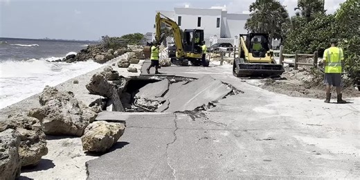 North Casey Key reopens after partial road collapse