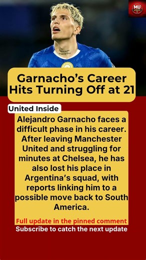 Alejandro Garnacho Faces Uncertain Future After Chelsea Struggles