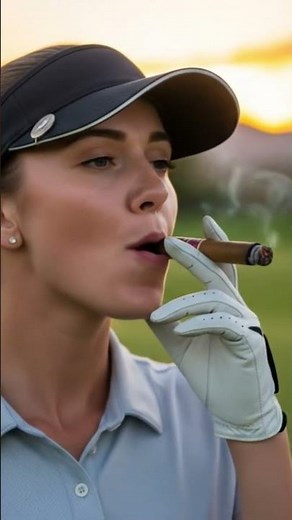 ⛳ Stylish Moments: Female Golfers in Elegant Pause #shorts