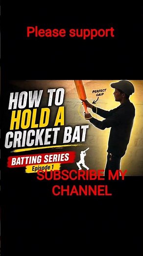 HOW TO HOLD A CRICKET BAT 🏏 | Perfect Batting Grip for Beginners | Batting Series Ep 1#Cricket
