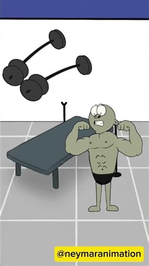 Flexing Otot 💪🤣 | Funny Animation #shorts