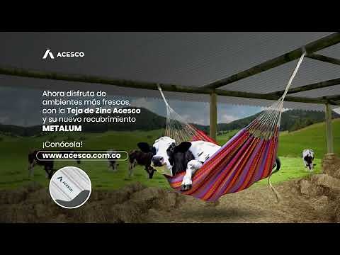 La Teja de Zinc Acesco con recubrimiento Metalum ¡Ambientes más frescos!
