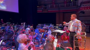 The audience and the orchestra perform happy birthday at the start of Saturday's Stand by for Action 2 concert in tribute to David Graham, who recently turned 99! | Official Gerry Anderson
