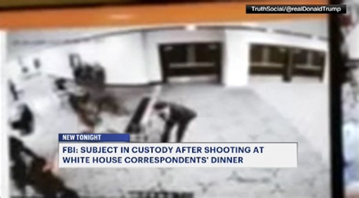 Closed circuit TV captures armed man sprinting through security during White House Correspondents' Dinner