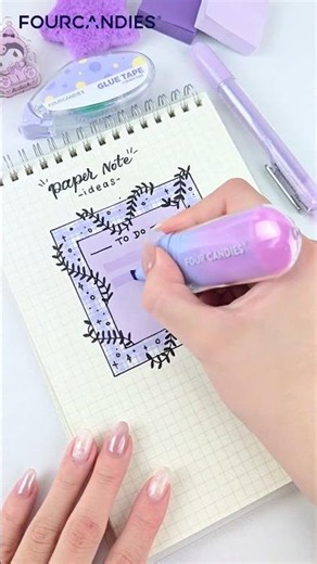 Purple sticky note to-do list idea 📝