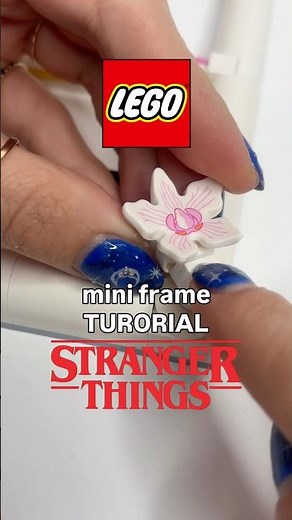 LEGO Stranger Things MOC Tutorial Eleven as a mini frame! 🩸#legostrangerthings #eleven #legomoc