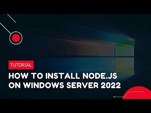 How to Install Node.js on Windows Server 2022 | VPS Tutorial