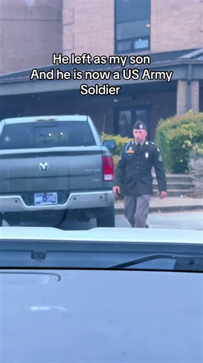 My baby boy isnt a baby boy anymore 😭😭 #armymom #amry #usarmy #infantry #momsoftiktok