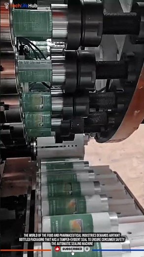 Innovation Technology Automatic Sealing Machine: Precision Bottle Cap Sealing #tech