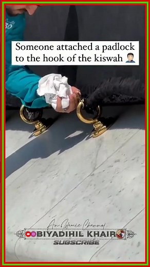 Tala (Lock) on the Kiswah of Kaaba?! | Shocking Act of Superstition 😱🕋 #Kaaba #Islam #Haram #Kaba