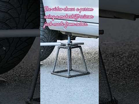 DIY Scissor Jack from Rebar. #engineering #technology #homemade #diy #shorts #jack #carjack