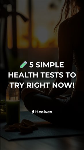 Healvex™ on Instagram: "🧪 Your body can tell you the truth in under 60 seconds. Most people wait for symptoms, but these tiny “at-home” tests reveal how well your lungs, memory, circulation, and balance are working right now. Try them and see where you stand: 🌬️ Breath-hold test → Last 30+ seconds? Lungs are strong and oxygen exchange is efficient. 🪑 Sit-to-stand test → 10 reps without using your hands = solid lower-body strength and longevity marker. 👌 Capillary refill test → Nail turns whi