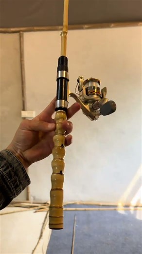 Is this the Strongest DIY Fishing Rod? 💪#fishing #fishingreel