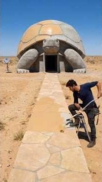 I Built a Giant Tortoise House in the Middle of the Desert — Nobody Believed It Was Real 🐢🤯
