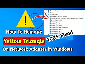 Remove Yellow Triangle on Network Adapter in windows | Network Adaptor se Yellow Triangle hataye