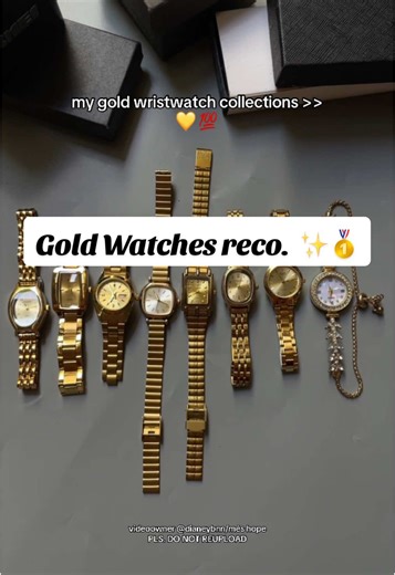 Stunning Gold Watches Collection for Women