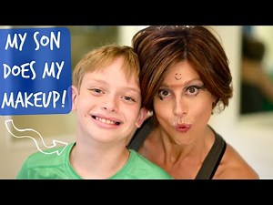 My SON Does My Makeup!