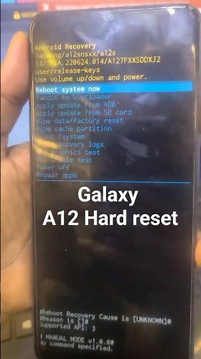 Samsung A12 Hard Reset 2026 | Unlock Pattern, PIN & Password