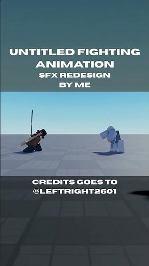 Untitled Fighting Animation | SFX Redesign #roblox #robloxanimation #sfx #animation