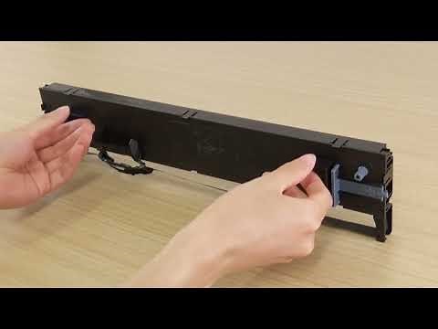 リボンカートリッジの交換方法 (Epson VP-F2100、VP-F2100N、VP-F2400、VP-F2400N） CMP0398