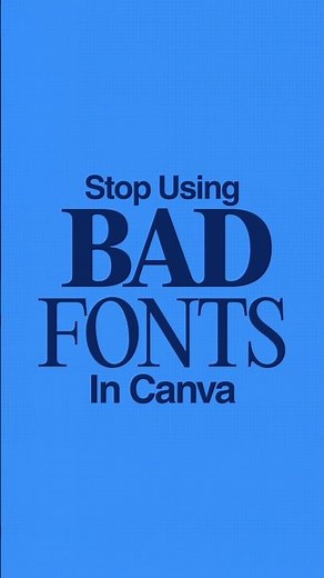 🚫 Stop Using Bad Fonts in Canva (Use These Instead) #canvafonts #canvaai2.0 #canvacreate2026