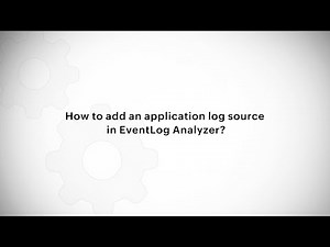 How to add an application log source in EventLog Analyzer?
