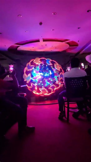 Magical LED Light Show Inside a Nile Cruise Boat | Egypt Night Experience