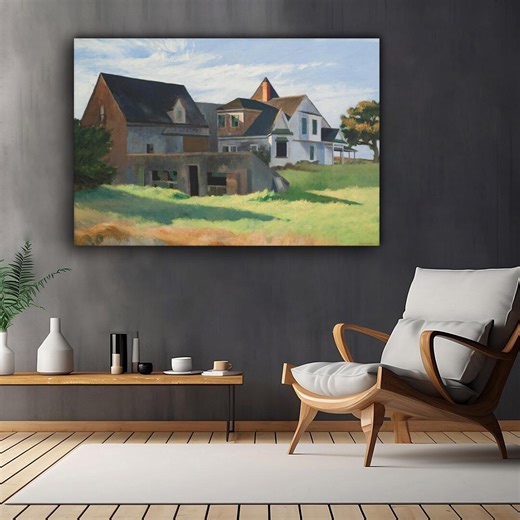 Edward Hopper Cape Cod Nachmittag Poster, Amerikanischer Realismus Landschaftsdruck, Vintage Küstenwandkunst - Etsy.de