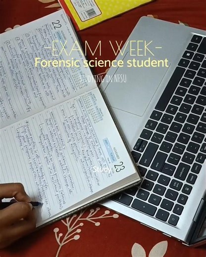 exam week as a forensic science student at NFSU #forensicscience #nfsu #forensicstudent #examvibes
