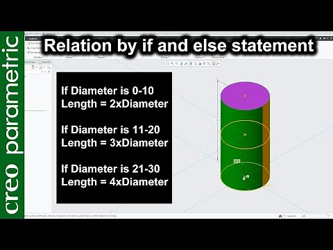 Relation by if and else statement in Creo Parametric | Advance Relation