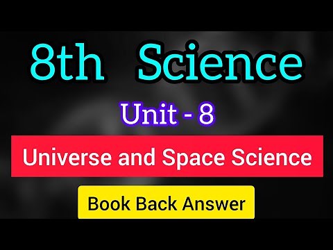 Universe and Space Science | Book Back Answer | Unit 8 | 8th Science | Samacheer Kalvi