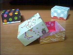 箱の綺麗な折り方