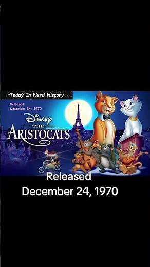 The Aristocats was released December 24, 1970.